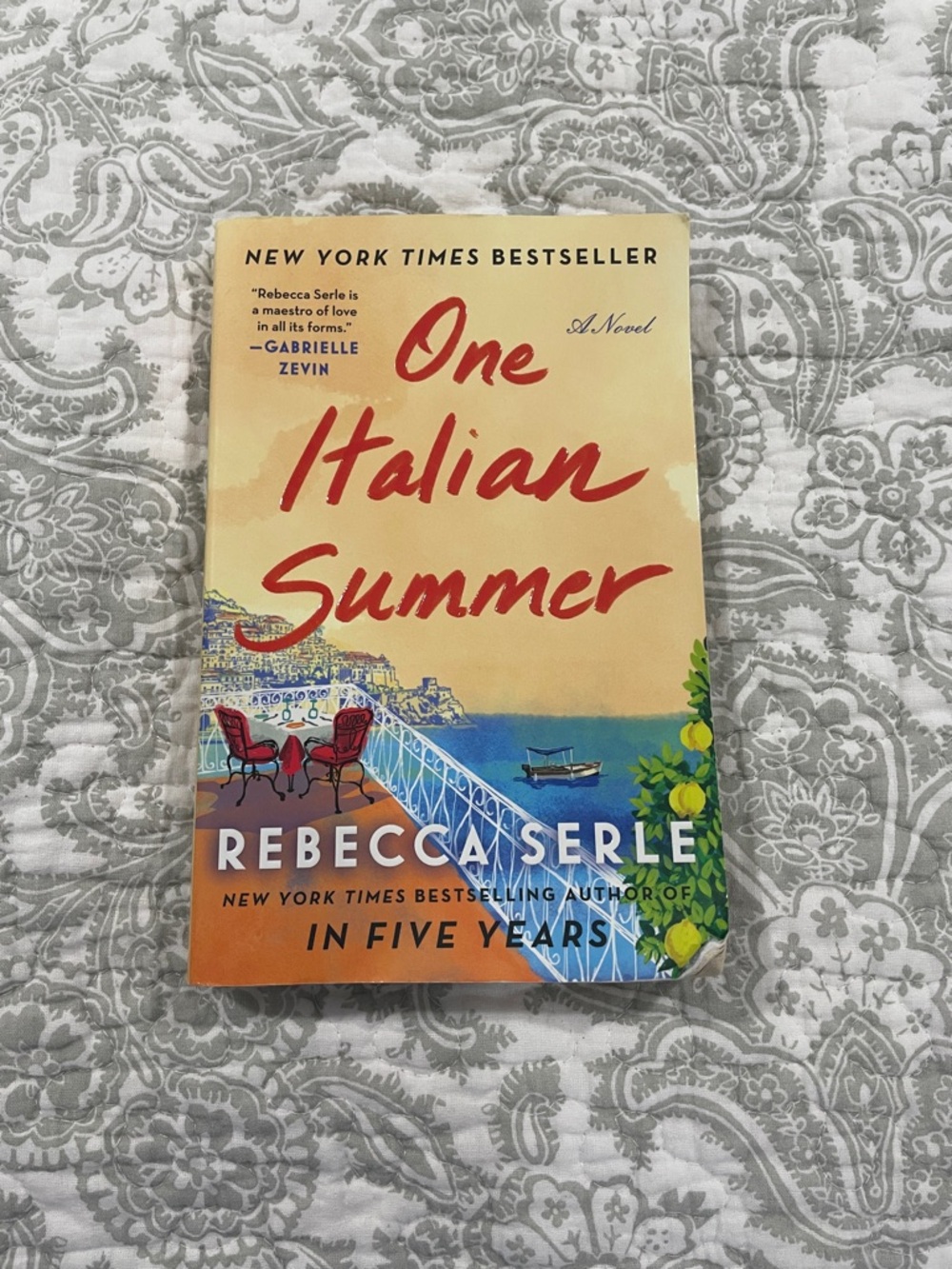One Italian Summer by Rebecca Serle - Yellow Cover